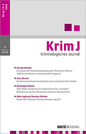 Kriminologisches Journal 3/2020