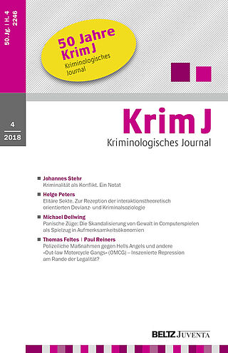 Kriminologisches Journal 4/2018
