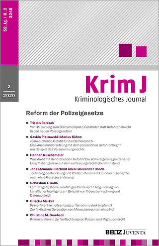 Kriminologisches Journal 2/2020