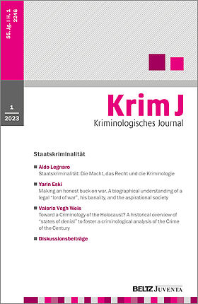 Kriminologisches Journal 1/2023