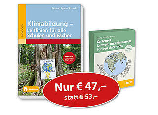 »Kartenset Umwelt- und Klimaspiele für den Unterricht« und »Klimabildung – Leitlinien für alle Schulen und Fächer«