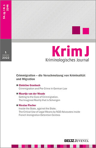 Kriminologisches Journal 1/2022