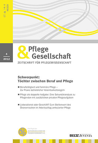 Pflege & Gesellschaft 4/2012