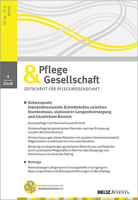 Pflege & Gesellschaft 4/2018