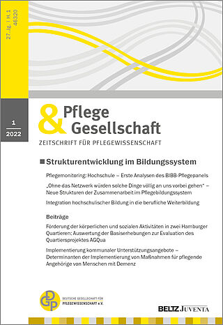 Pflege & Gesellschaft 1/2022