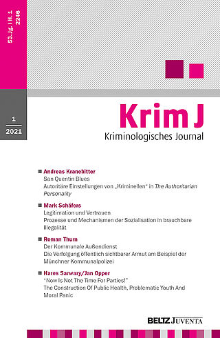 Kriminologisches Journal 1/2021