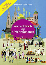 Wimmelplakate der 5 Weltreligionen