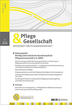 Pflege & Gesellschaft 1/2019