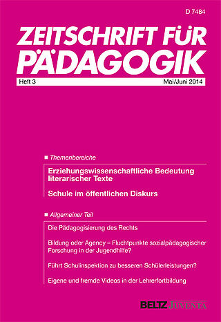 Zeitschrift für Pädagogik 3/2014