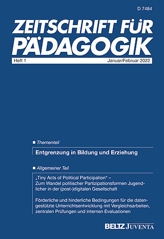 Zeitschrift für Pädagogik 1/2022