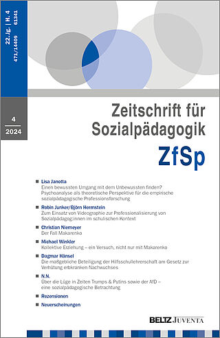 Zeitschrift für Sozialpädagogik 4/2024