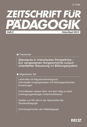 Zeitschrift für Pädagogik 2/2012