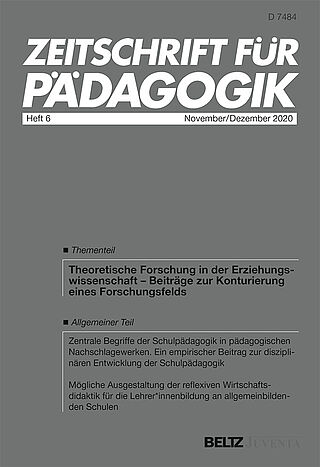 Zeitschrift für Pädagogik 6/2020