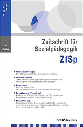Zeitschrift für Sozialpädagogik 2/2020