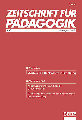 Zeitschrift für Pädagogik 4/2009