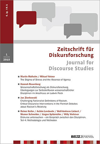 Zeitschrift für Diskursforschung 1/2018