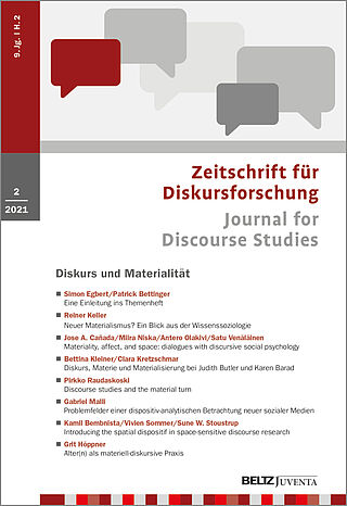 Zeitschrift für Diskursforschung 2/2021