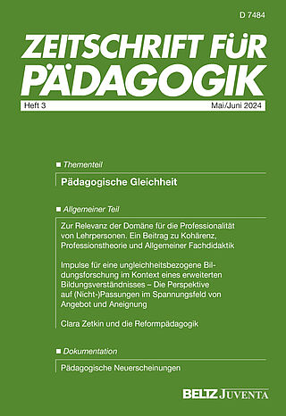 Zeitschrift für Pädagogik 3/2024