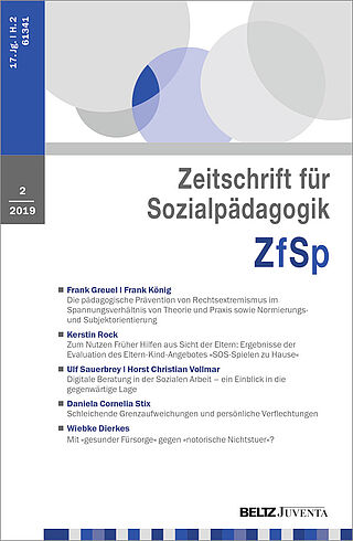 Zeitschrift für Sozialpädagogik 2/2019