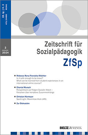 Zeitschrift für Sozialpädagogik 2/2024