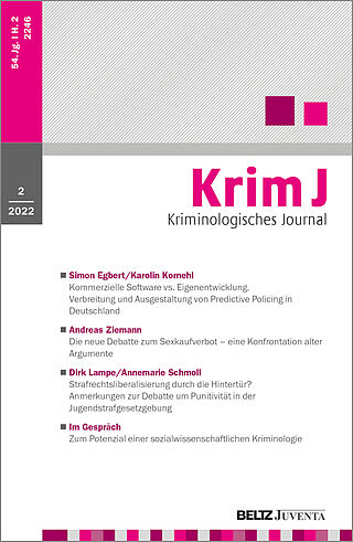 Kriminologisches Journal 2/2022