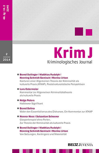 Kriminologisches Journal 2/2014