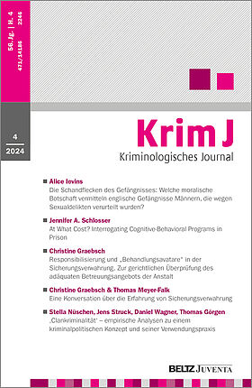 Kriminologisches Journal 4/2024