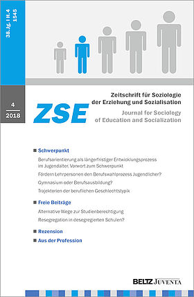 Zeitschrift für Soziologie der Erziehung und Sozialisation 4/2018