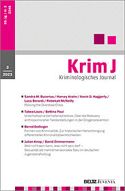Kriminologisches Journal 3/2023