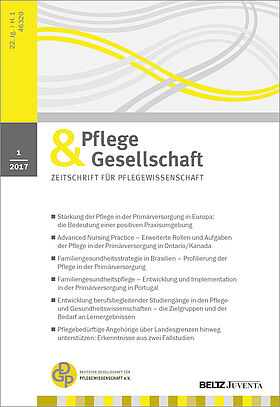 Pflege & Gesellschaft 1/2017