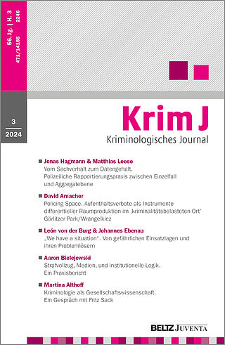 Kriminologisches Journal 3/2024