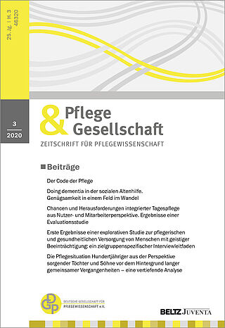 Pflege & Gesellschaft 3/2020