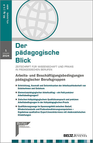 Der pädagogische Blick 1/2024