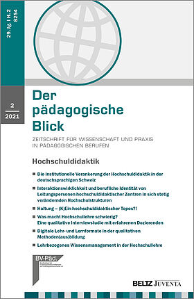 Der pädagogische Blick 2/2021