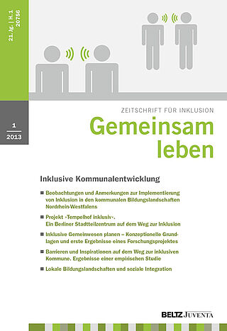 Gemeinsam Leben 1/2013