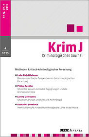 Kriminologisches Journal 4/2023