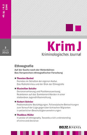 Kriminologisches Journal 2/2013