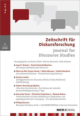 Zeitschrift für Diskursforschung 3/2016