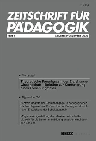 Zeitschrift für Pädagogik 6/2021